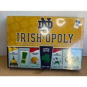IRISH-OPOLY Notre Dame Fighting Irish Board Game 2-5 Players Complete